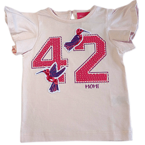 Camiseta Infantil QBK - Neon UPF 50+, Dry Fit, Manga Curta, Rosa