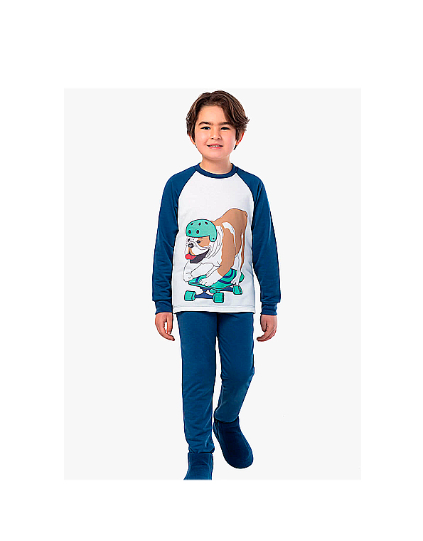 Pijama-infantil-e-juvenil-azul-marinho-moletinho-apeluciado-dog-skate-Dedeka-Carambolina-31380-modelo.jpg