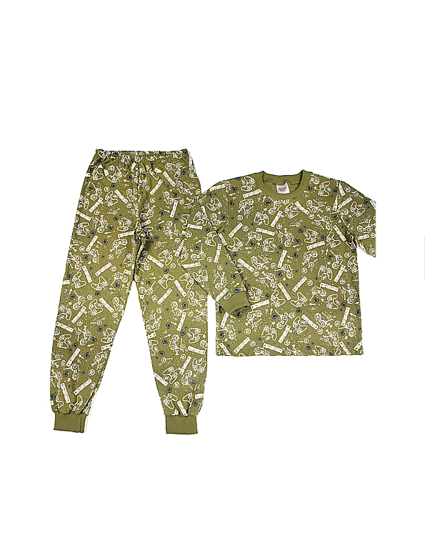 Pijama-longo-de-malha-com-punhos-infantil-e-juvenil-masculino-estampado-Have-Fun-Carambolina-31158-verde.jpg