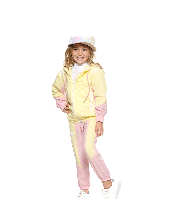 Conjunto-calça-com-punho-e-jaqueta-corta-vento-com-capuz-amarelo-infantil-feminino—Poah-Noah—Carambolina—32620-modelo