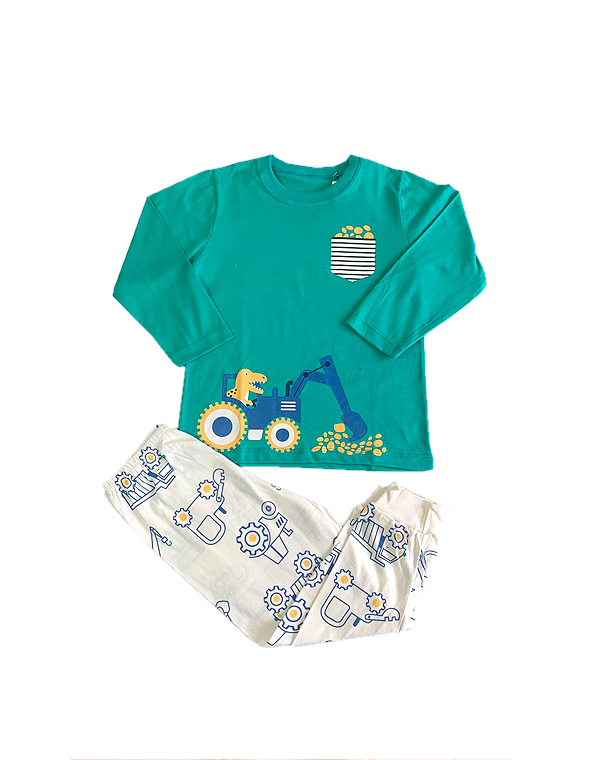 Pijama-longo-de-malha-estampa-divertida-infantil-e-juvenil-masculino –Have-Fun—Carambolina—32685-verde