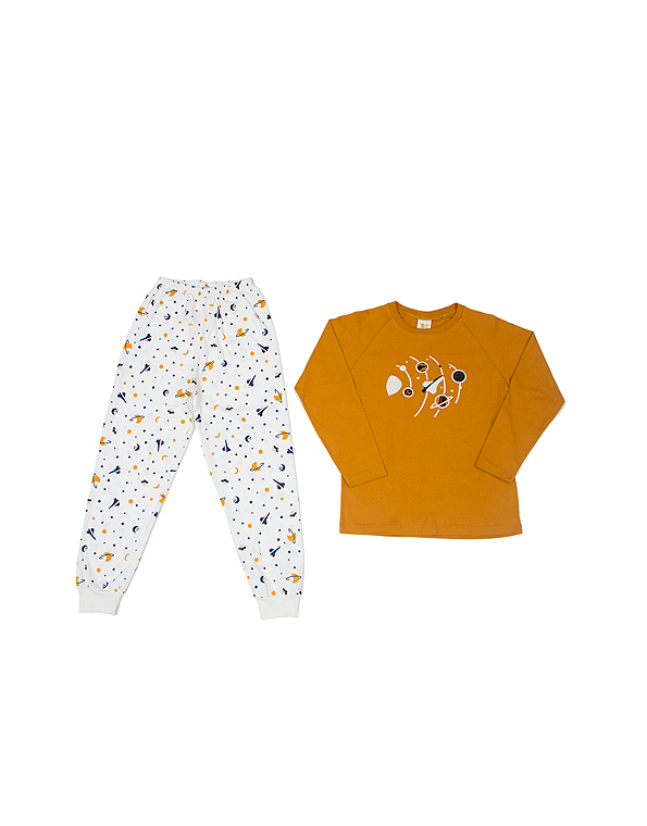 Pijama-longo-de-malha-infantil-e-juvenil-masculino-planetas—Have-Fun—Carambolina—32681-bege