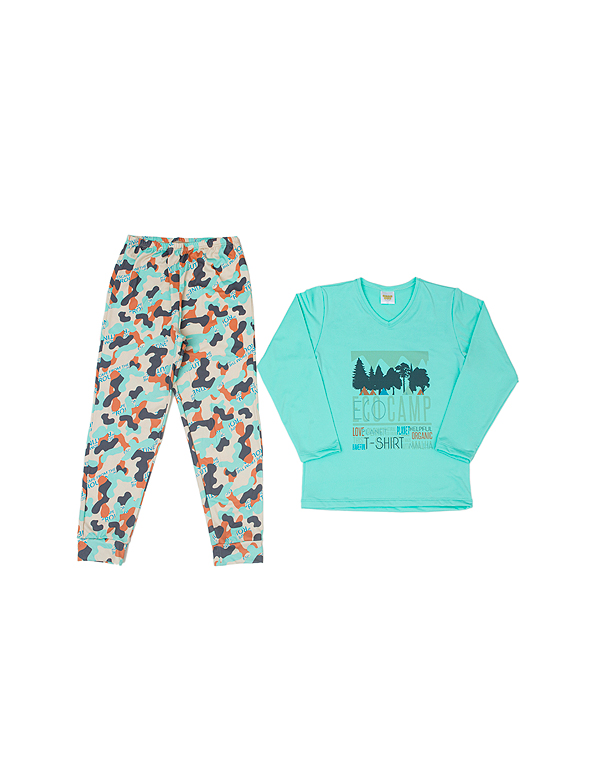 Pijama-longo-estampado-infantil-e-juvenil-térmico-masculino—Have-Fun—Carambolina—32688-verde