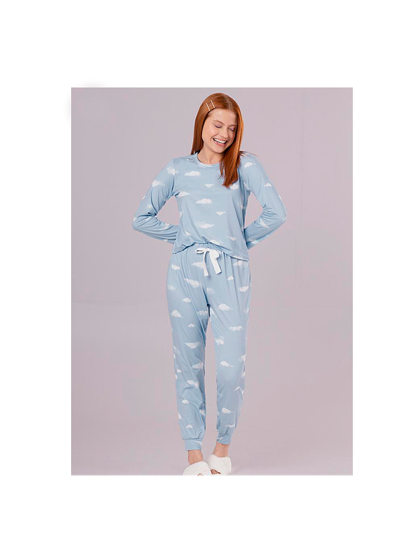 Pijama-nuvem-em-malha-aveludada-juvenil-feminino –Alakazoo—Carambolina—32897-modelo