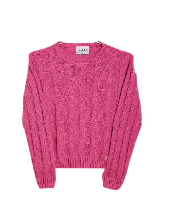 Blusa-de-tricot-juvenil-feminina-trançada-pink-trançada—Mundo-Faz-de-Conta—Carambolina—33012
