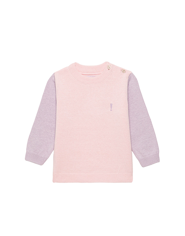 Blusa-em-tricot-infantil-feminina-rosa—Açucena—Carambolina—33062