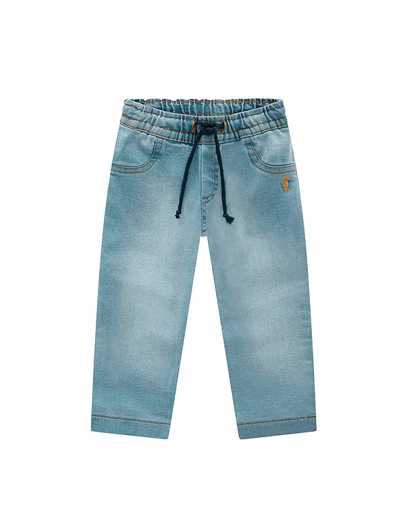 Calça-jeans-forrada-infantil-masculina—Onda-Marinha—Carambolina—33072-azul