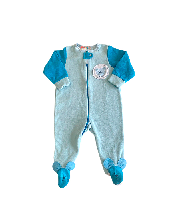 Macacão-de-soft-com-pé-ursinho-menino-para-bebê—Be-Little—Carambolina—25187-azul