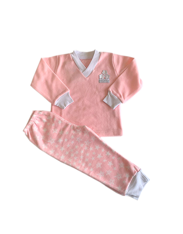 Pijama-soft-bebê-e-infantil-feminino-estampado-estrelas-com-punho—Be-Little—Carambolina—23684-rosa