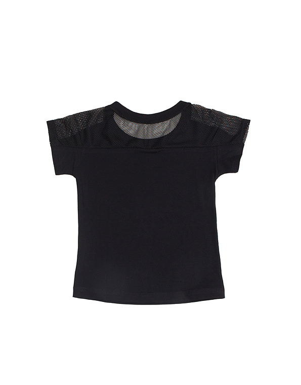 Camiseta-manga-curta-com-estampa-e-detalhe-em-tela-infantil-e-juvenil-feminina-preta—Have-Fun—Carambolina—33412-costas