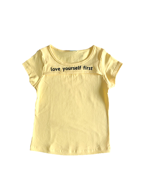 Camiseta-manga-curta-infantil-e-juvenil-feminina-amarela—Have-Fun—Carambolina—33416
