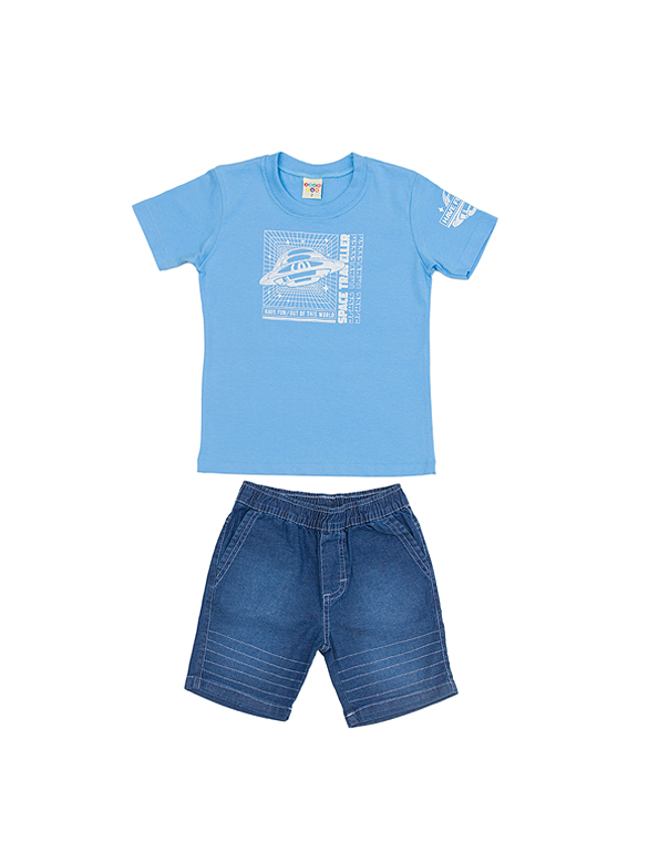 Conjunto-bermuda-jeans-leve-e-camiseta-com-estampa-infantil-masculino-azul—Have-Fun—Carambolina—33389