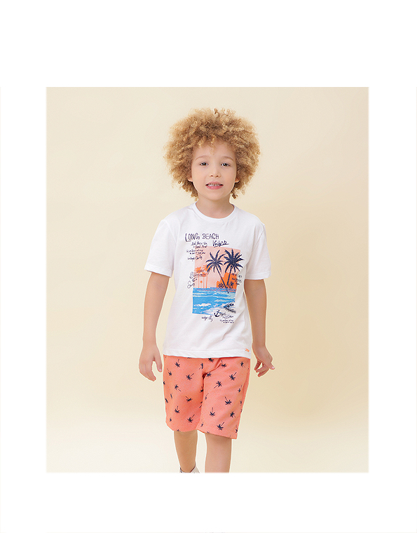 Conjunto-de-bermuda-e-camiseta-estampada-infantil-masculino-coqueiros—Ser-Garoto—Carambolina—33361-modelo