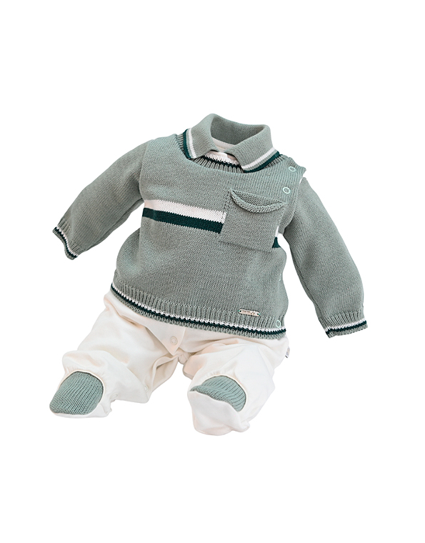 Macacão-com-tricot-verde-masculino—Beth-Bebê—Carambolina—33284