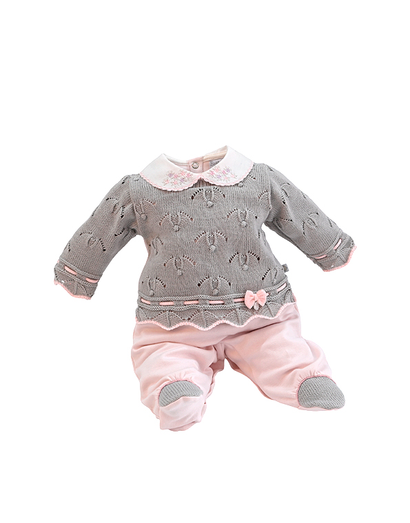 Macacão-feminino-com-tricot-cinza-e-gola-bordada—Beth-Bebê—Carambolina—33280