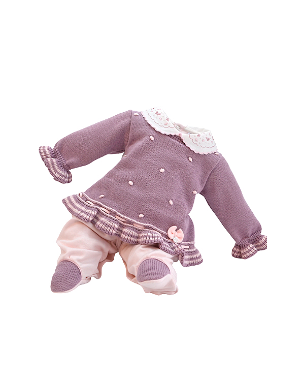 Macacão-feminino-com-tricot-lilás-com-gola-bordada—Beth-Bebê—Carambolina—33281