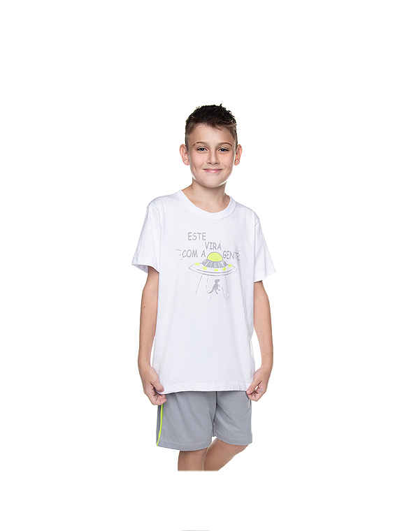 Pijama-curto-infantil-e-infanto-juvenil-masculino-brilha-no-escuro—Have-Fun—Carambolina—33405-branco-modelo