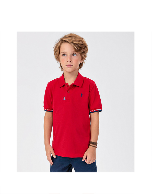 Polo-manga-curta-com-bordado–infantil-masculina-vermelha—Onda-Marinha—Carambolina—33351-modelo