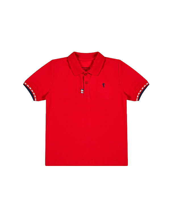 Polo-manga-curta-com-bordado–infantil-masculina-vermelha—Onda-Marinha—Carambolina—33351