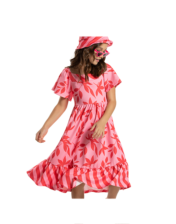 Vestido-tropical-infantil-soltinho-com-mangas-amplas—Bika—Carambolina—33519-vermelho