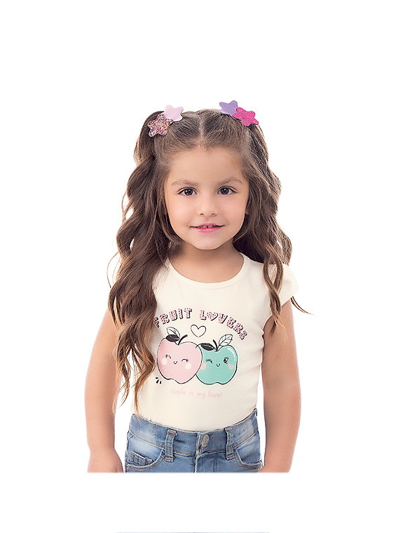 Camiseta-manga-curta-infantil-feminina –Dila—Carambolina—33690-off-white