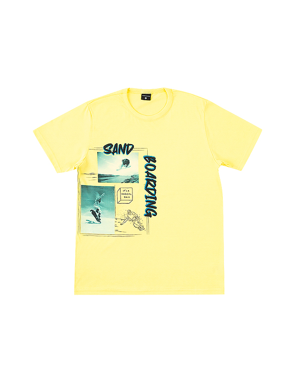 Camiseta-manga-curta-juvenil-masculina-amarela-skate –Dila—Carambolina—33655