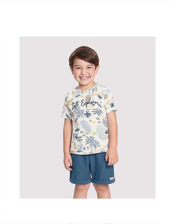 Conjunto-bermuda-de-moletom-e-camiseta-estampada-com-bordado-infantil-masculino —Alakazoo—Carambolina—33577-modelo