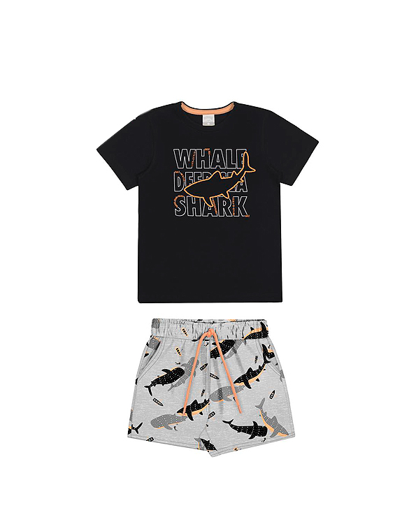 Conjunto-bermuda-de-tactel-e-camiseta-estampados-infantil-masculino-tubarão—Alakazoo—Carambolina—33574