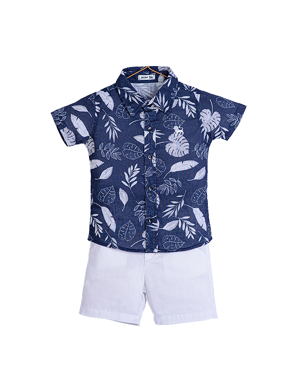 Conjunto-camisa-estampada-e-bermuda-infantil-masculino-folhas—DNM—Carambolina—33309