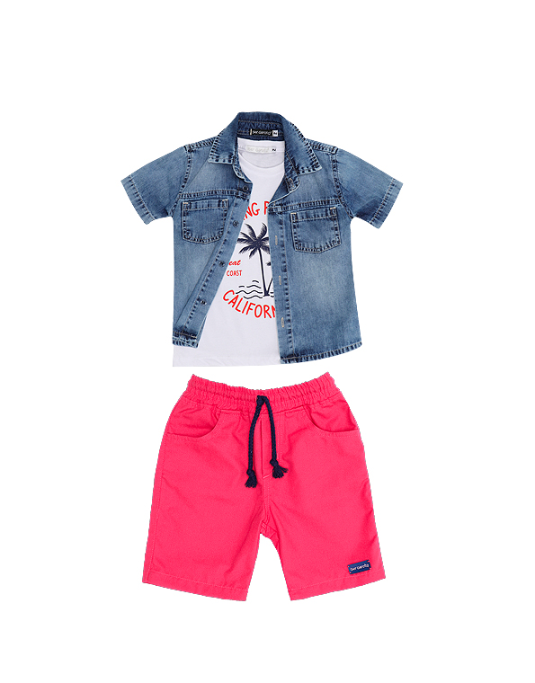 Conjunto-camisa-jeans-com-regata-e-bermuda-peças-infantil-masculino –Ser-Garoto—Carambolina-33707