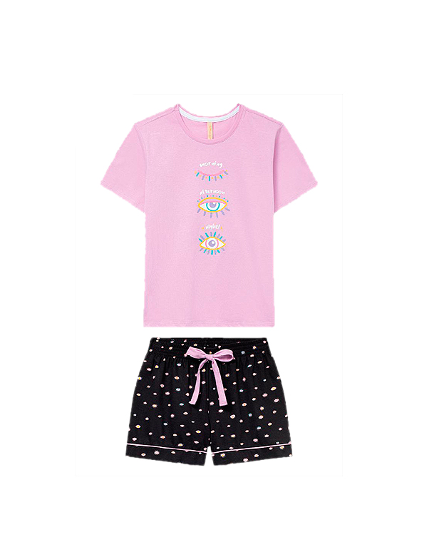 Pijama-curto-juvenil-feminino-estampado—Alakazoo—Carambolina—33624-lilás