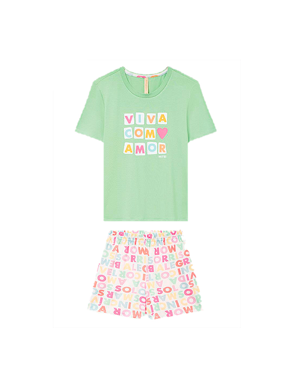 Pijama-curto-juvenil-feminino-estampado—Alakazoo—Carambolina—33702-verde