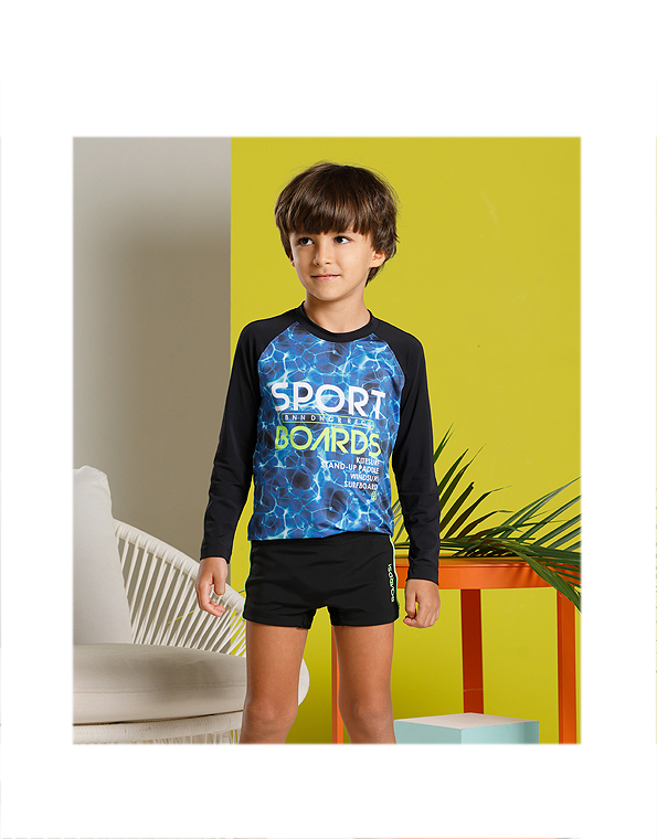 Sunga-e-camiseta-manga-longa-com-proteção-UV-infantil—Banana-Danger—Carambolina—33618-modelo