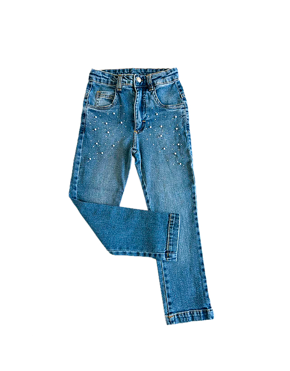 Calça-jeans-bordada-com-pérolas-infantil-e-juvenil-feminina -Linna-Valentinna—Carambolina—33869