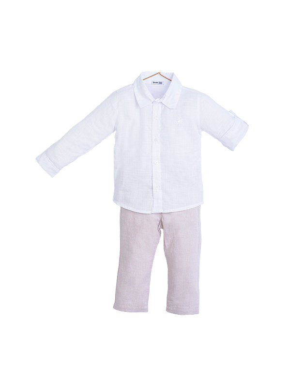 Conjunto-camisa-com-regulagem-e-calça-alfaiataria-bebê-e-infantil-masculino –Two-Angels—Carambolina—33884