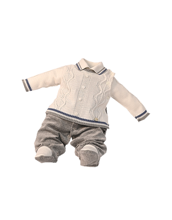 Macacão-em-plush-e-tricot-cinza-masculino—Beth-Bebê—Carambolina—33858