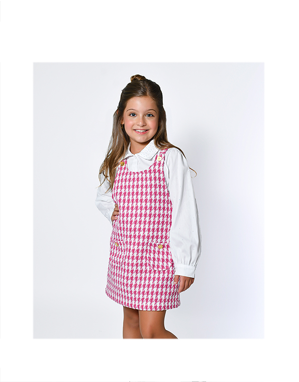 Vestido-e-camisa-com-strss-na-gola-infantil-pink—Linna-Valentinna—Carambolina—33865-modelo
