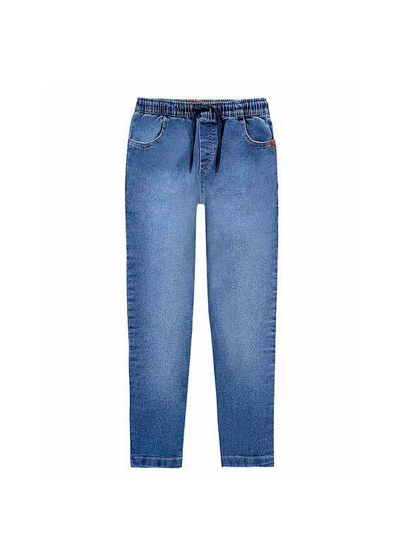 Calça-jeans-em-trama-de-moletom-com-elástico-na-cintura-infantil-masculina—Onda-Marinha—33963-azul