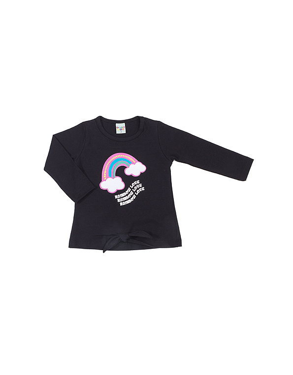 Camiseta-manga-longa-com-aplicação-de-glitter-infantil-feminina-preta—Have-Fun—Carambolina—34041