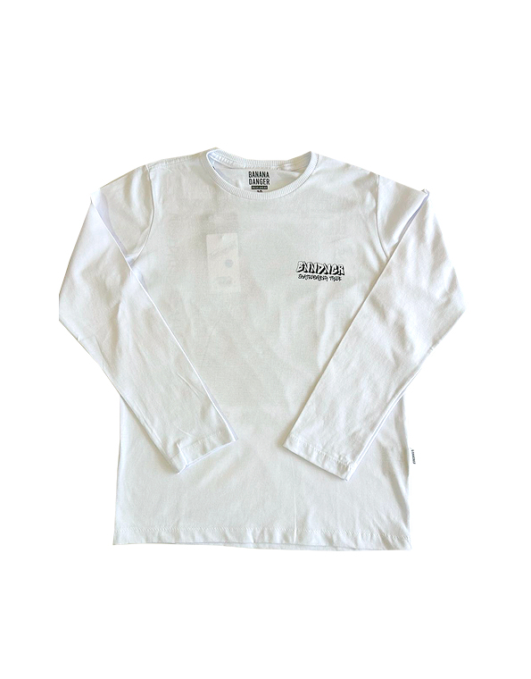 Camiseta-manga-longa-infantil-e-juvenil-masculina-branca—Banana-Danger—Carambolina—33983
