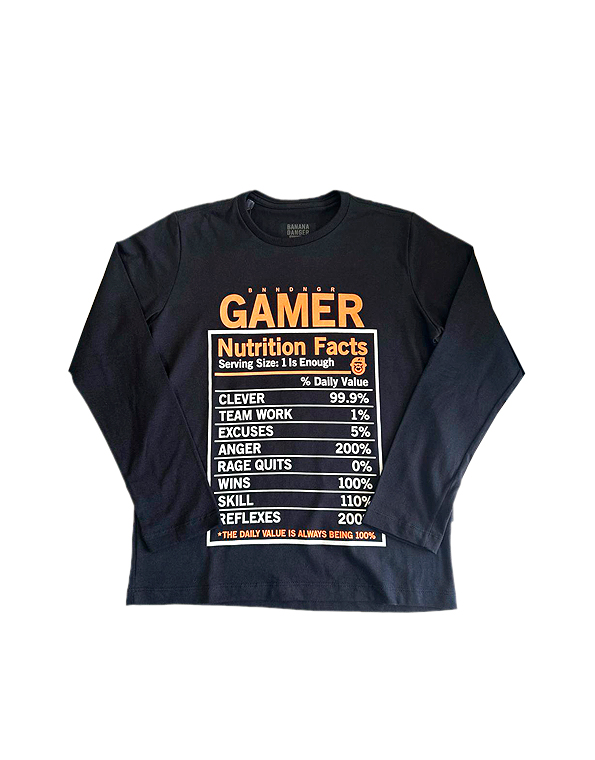 Camiseta-manga-longa-infantil-masculina-gamer—Banana-Danger—Carambolina—33984