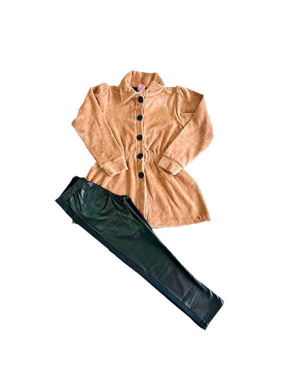 Conjunto-calça-legging-com-metalizado-e-casaco-acinturado-infantil-feminino –Dila—Carambolina—34052