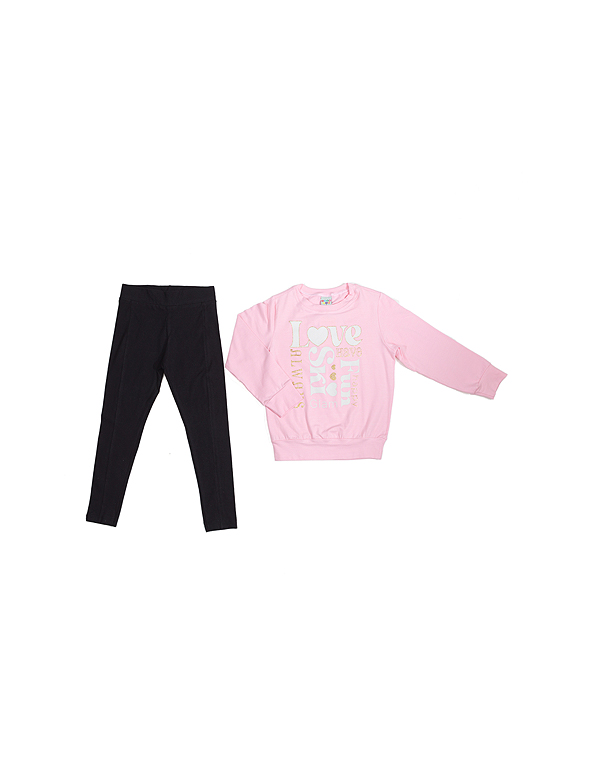 Conjunto-calça-legging-e-blusa-manga-longa-com-estampa-infantil-e-juvenil-feminino-rosa—have-Fun—Carambolina—34043