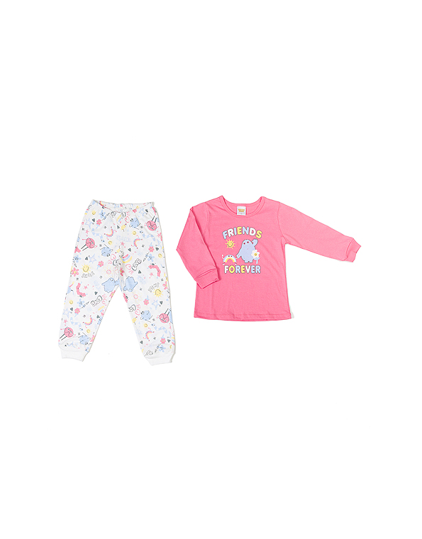 Pijama-infantil-em-malha-estampado-feminino-rosa—Have-Fun—Carambolina—34024