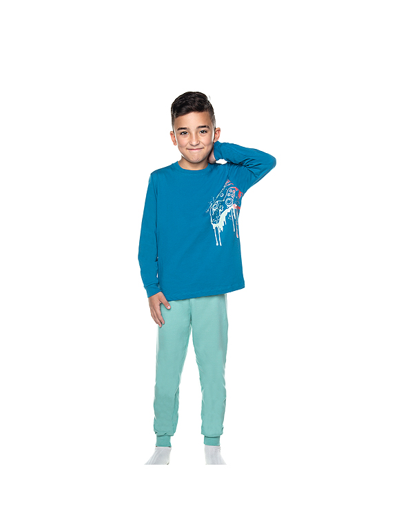 Pijama-longo–com-calça-felpada-infantil-e-infanto-juvenil-masculino—brilha-no-escuro—Have-Fun—Carambolina—34013-modelo