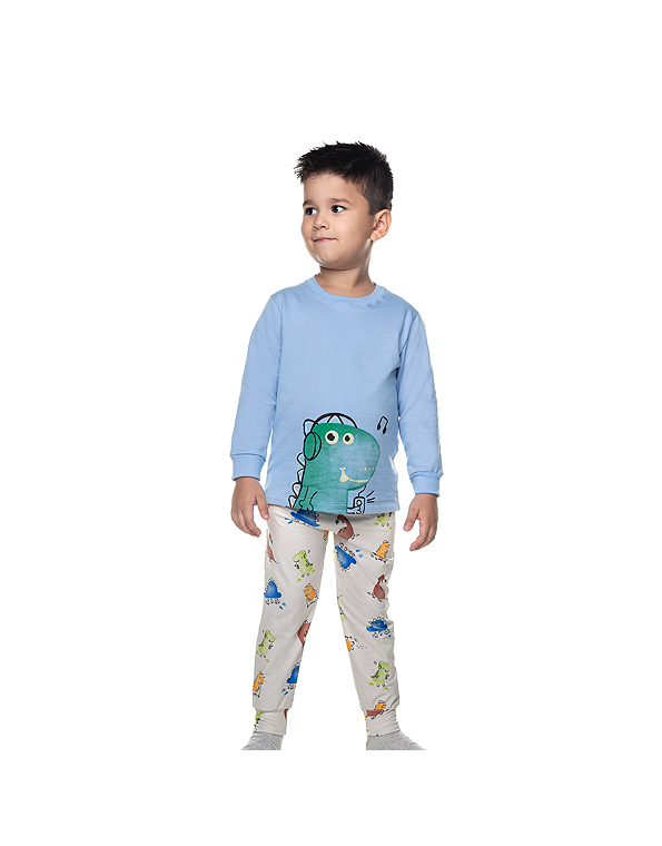 Pijama-longo-moletom-e-com-calça-térmica-dinossauro-infantil-masculino-–-brilha-no-escuro—Have-Fun—Carambolina—34016-modelo