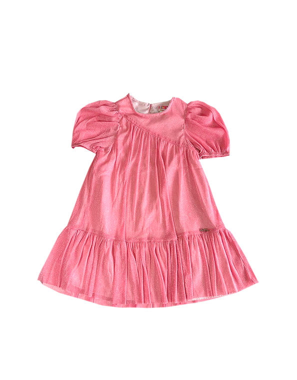 Vestido-em-tule-brilhante-com-mangas-bufantes-rosa-infantil—Mon-Sucré—Carambolina—33889