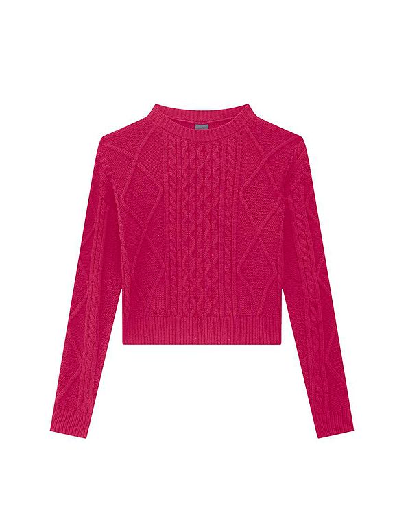 Blusa-cropped-em-tricot-tranças-juvenil-feminina –Lunender—Carambolina—34440-pink