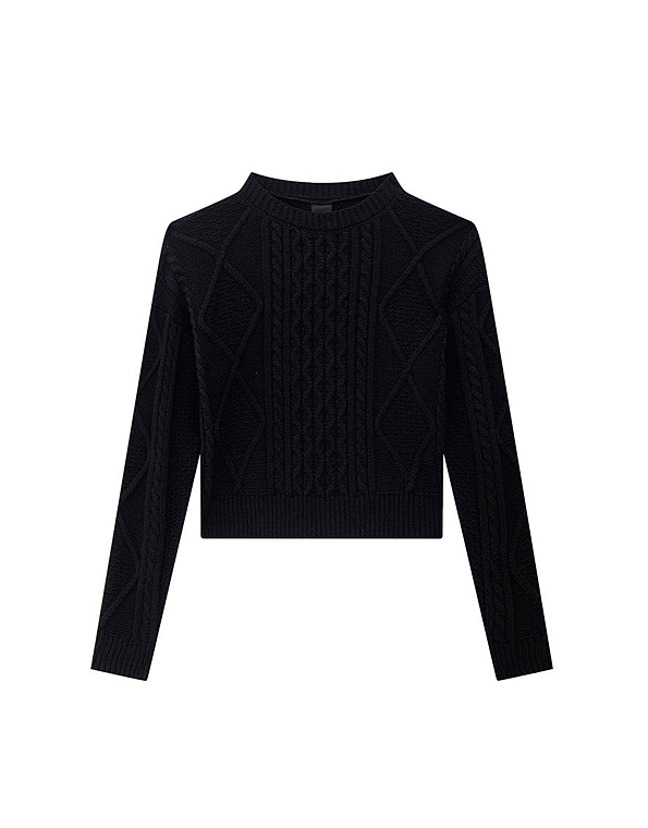 Blusa-cropped-em-tricot-tranças-juvenil-feminina –Lunender—Carambolina—34440-preto