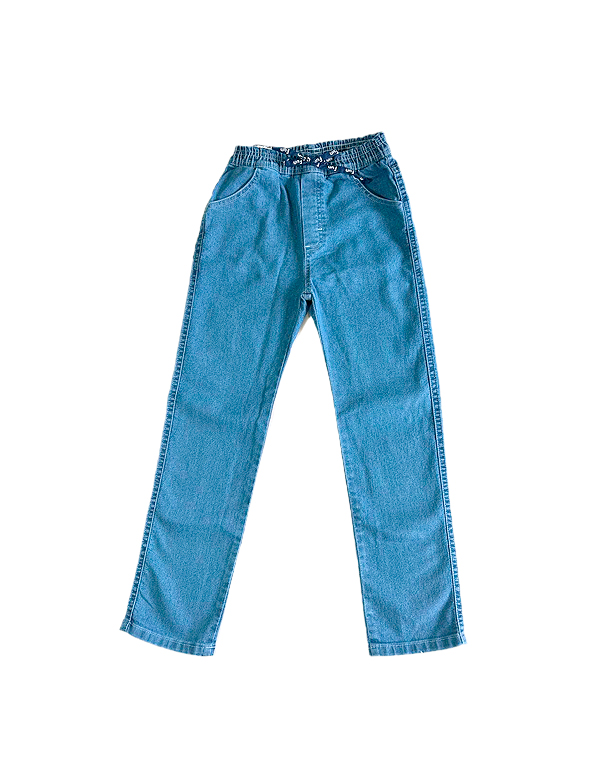 Calça-jeans-com-elastano-e-cordão-na-cintura-infantil-masculina—Have-Fun—Carambolina—34201-azul
